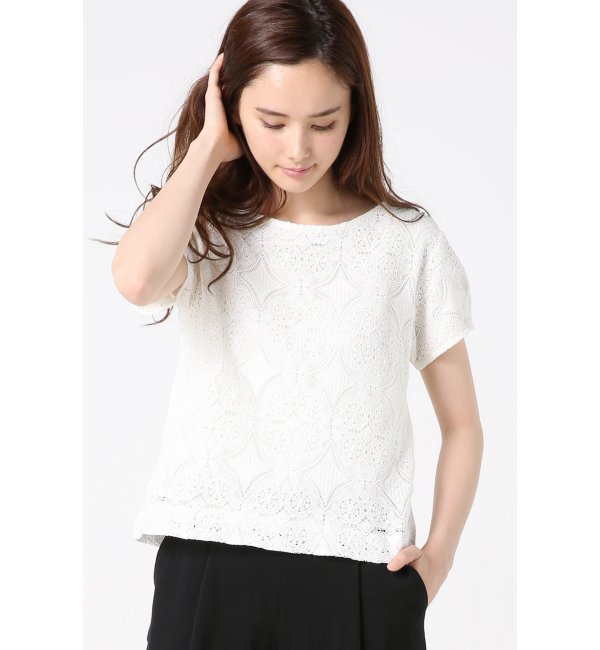 CROSS LACEブラウス