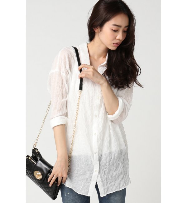 【イエナ/IENA】 コットンテンセルシャーリングシャツ [送料無料]