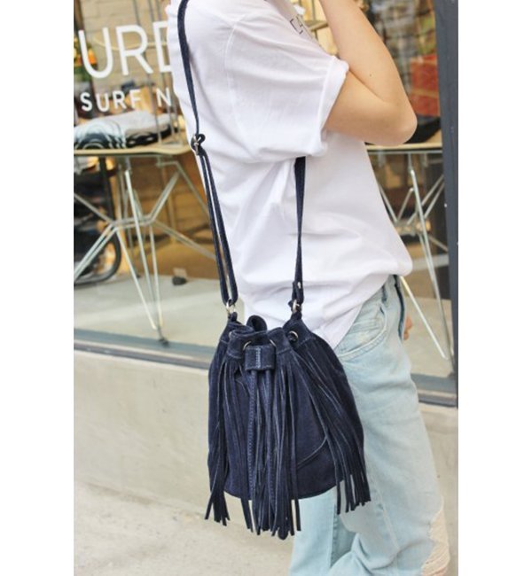 《追加2予約》JULIA スエードフリンジショルダーBAG◆