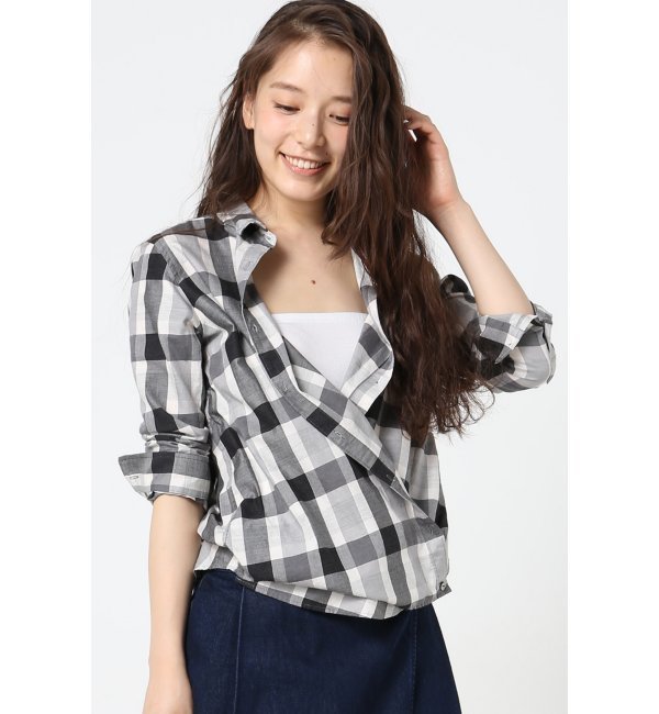 【イエナ/IENA】 GIZAコットンチェック カシュシャツ◆ [送料無料]