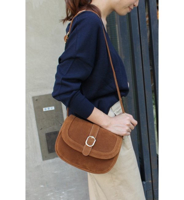 フェイクスエードミニショルダーBAG◆