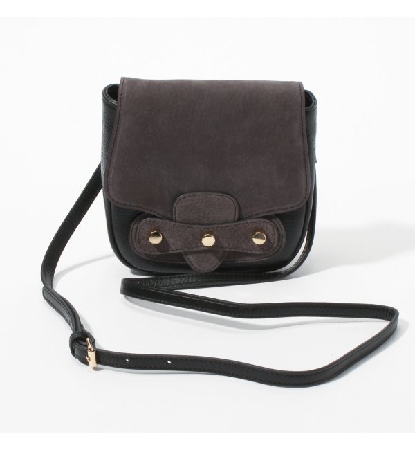 【イエナ/IENA】 HASHIBAMI レザー×スエードコンビ ポシェット [送料無料]