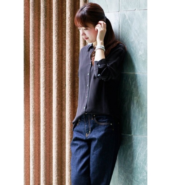 【イエナ/IENA】 MAISON STANDARDS シルクシャツ◆ [送料無料]