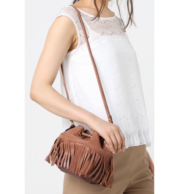 【イエナ/IENA】 HASHIBAMI フリンジミニキンチャクBAG [送料無料]