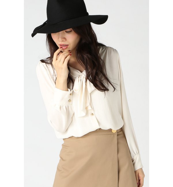 【イエナ/IENA】 PE ナシジボウタイブラウス [送料無料]