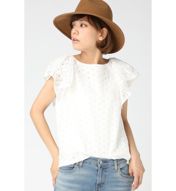 【イエナ/IENA】 サークル刺繍フレアスリーブブラウス [送料無料]