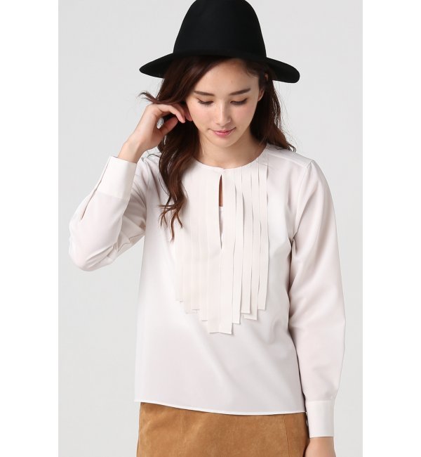 【イエナ/IENA】 シフォン グログランリボンブラウス [送料無料]