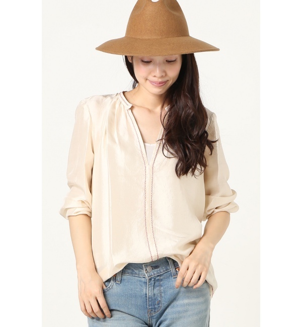 MASSCOB アカステッチブラウス