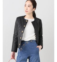 【イエナ/IENA】 IENA LA BOUCLE シープレザー キルティングジャケット [送料無料]