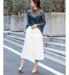 【イエナ/IENA】 IENA LA BOUCLE リバーレース フレアースリーブブラウス◆ [送料無料]