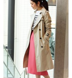 【イエナ/IENA】 シャンブレー ギャバロングトレンチコート◆ [送料無料]