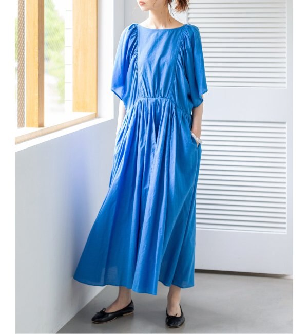 コットンシルクギャザーワンピ ス Iena イエナ の通販 アイルミネ コットンシルクギャザーワンピ ス Iena イエナ の通販 アイルミネ