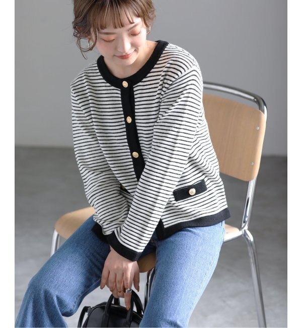 見事な ミニケーブルクルーネックカーディガン キャメル イエナ 【新品 