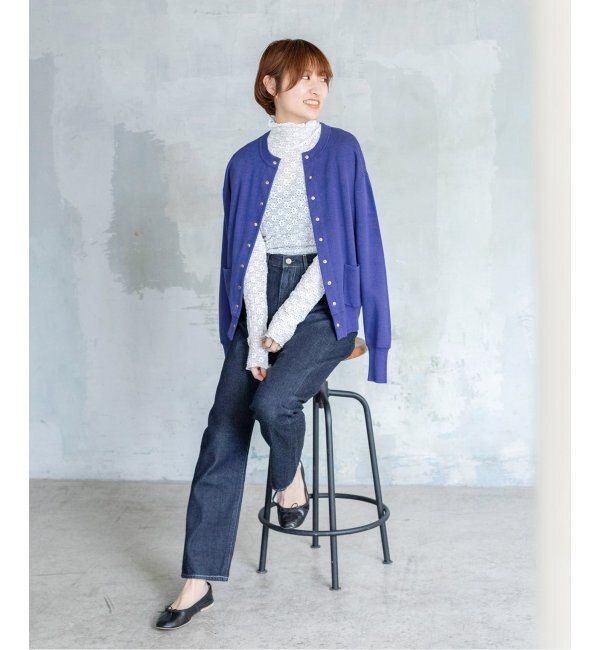 コットンドットスナップクルーカーディガン◇|IENA(イエナ)の通販|アイルミネ コットンドットスナップクルーカーディガン◇|IENA(イエナ)の通販|アイルミネ