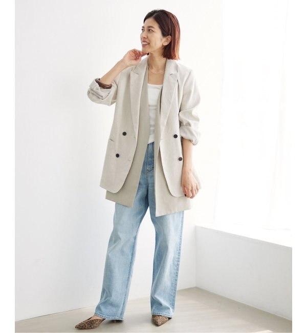 LINEN COTTONストレッチジャケット|IENA(イエナ)の通販｜アイルミネ