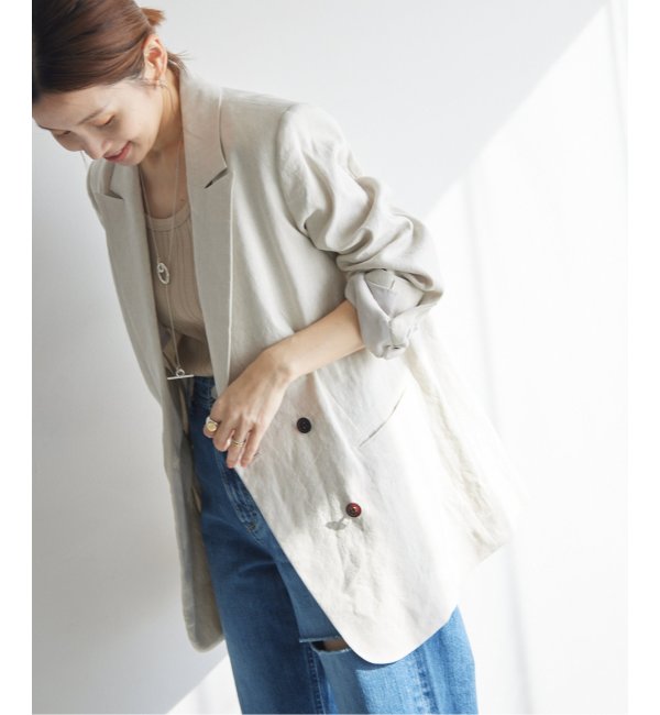 LINEN COTTONストレッチジャケット|IENA(イエナ)の通販｜アイルミネ