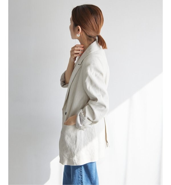 LINEN COTTONストレッチジャケット|IENA(イエナ)の通販｜アイルミネ