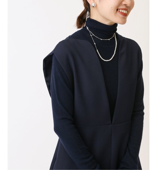 ショッピング早割 新品☆＆NAVY カーブネックワンピース イエナ | www