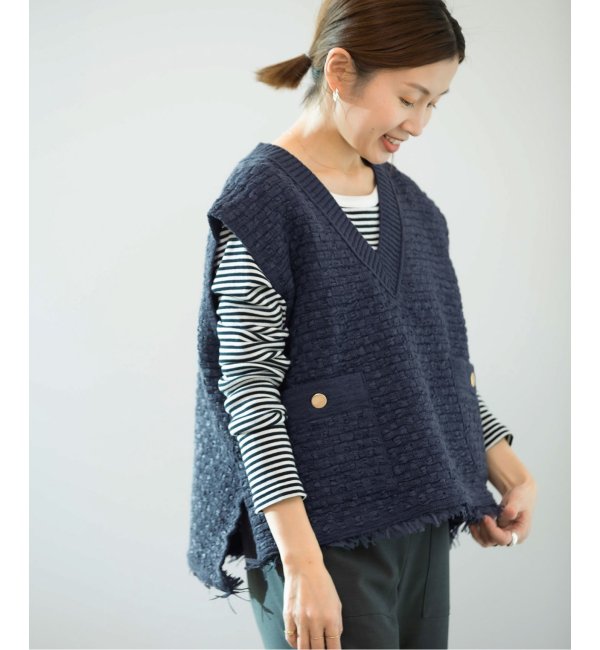 ADAWAS/アダワス】KNIT TWEED 2PKT ベスト|IENA(イエナ)の通販｜アイルミネ