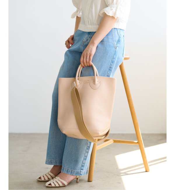 【YOUNG&OLSEN/ヤングアンドオルセン】EMBOSSED LEATHER HAVERSACK M