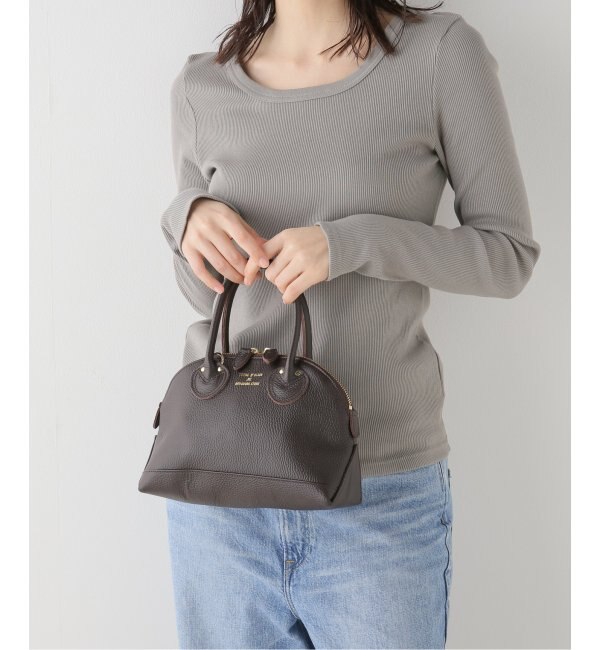 YOUNGOLSEN/ヤングアンドオルセン】EMBOSSED LEATHER ZIP BOAT BAG S|IENA(イエナ)の通販｜アイルミネ