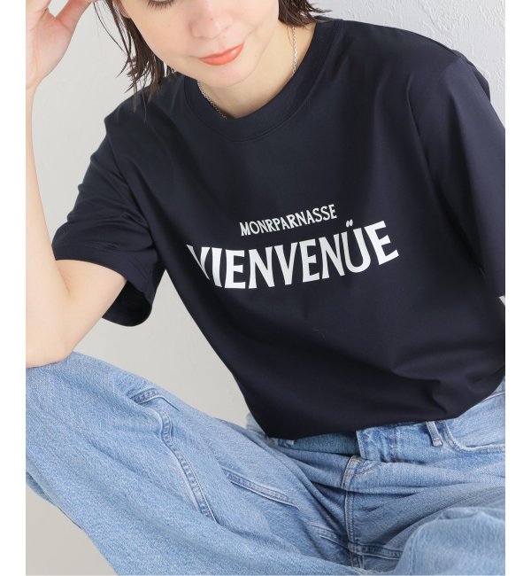 IENA TWW*IENA 別注SUPER ビッグTシャツ ネイビー - カットソー(半袖