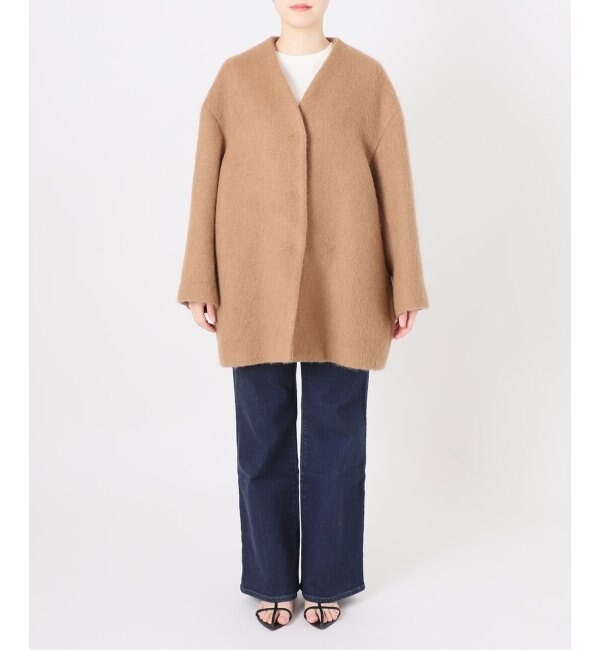 IENA LA BOUCLE BabyCAMEL Vネックコート|IENA(イエナ)の通販｜アイルミネ