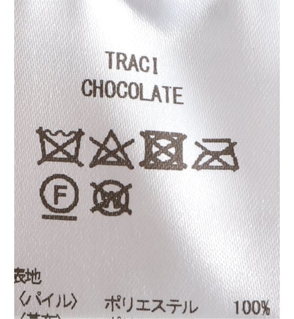 【JAKKE/ジャッキー】TRACI COAT CHOCOLATE ファージャケット