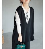 《WEB限定/追加予約》ウォッシャブルミラノリブニットベスト