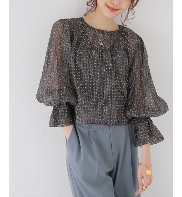 crinkle crinkle crinkle】SHEER 2WAY BLOUSE|IENA(イエナ)の通販