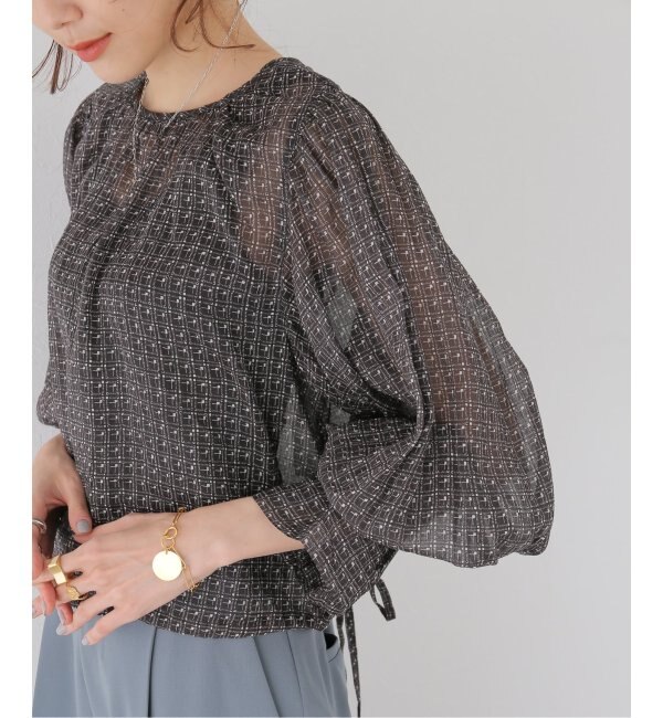 crinkle crinkle crinkle】SHEER 2WAY BLOUSE|IENA(イエナ)の通販