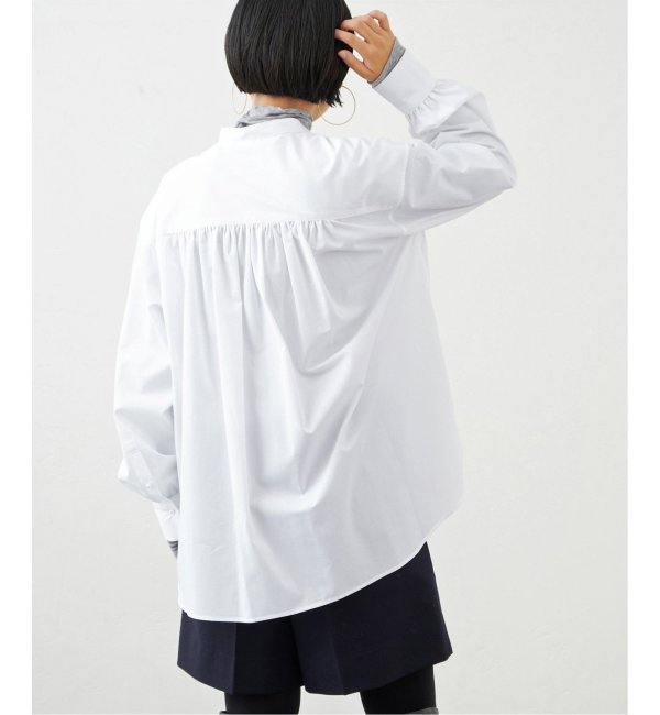 パールボタン バックギャザーシャツ|IENA(イエナ)の通販｜アイルミネ