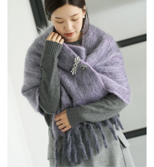 THROW/スロー】Color Mohair Wool mix マフラー|IENA(イエナ)の通販