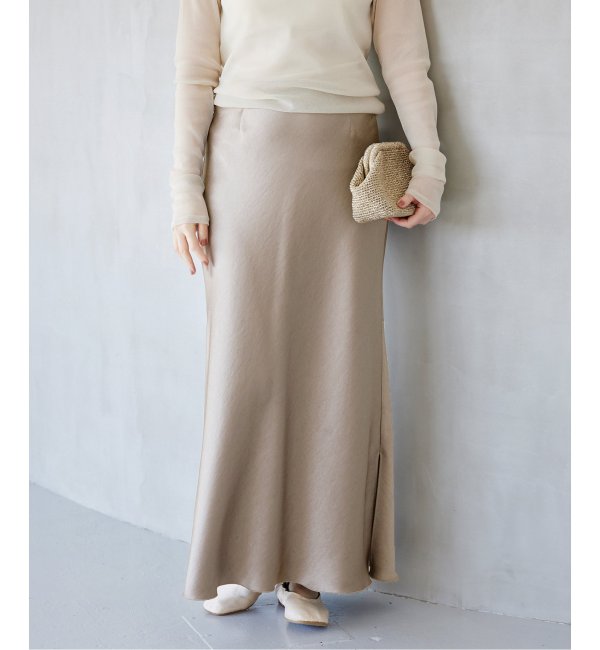 追加3》ダブルサテンスカート|IENA(イエナ)の通販｜アイルミネ