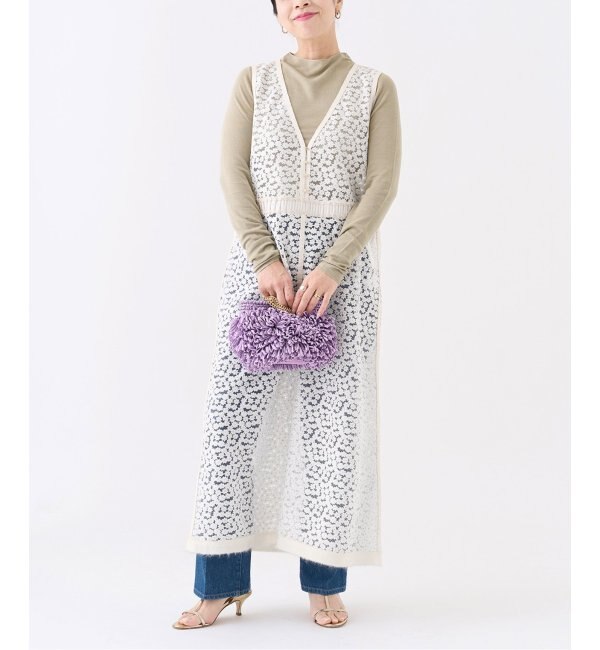 IENA LA BOUCLE フラワー刺繍ノースリーブドレス|IENA(イエナ)の通販 