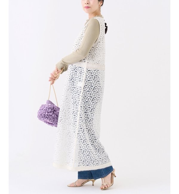 IENA LA BOUCLE フラワー刺繍ノースリーブドレス|IENA(イエナ)の通販 