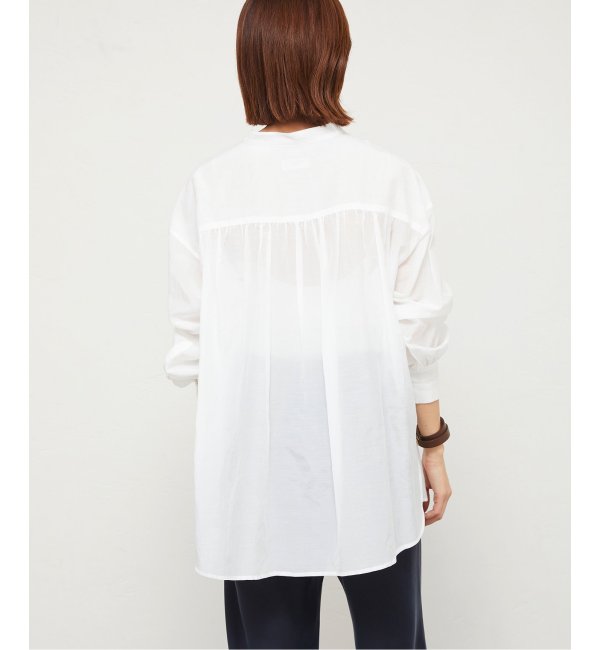 コットンシルクバックギャザーシャツ|IENA(イエナ)の通販｜アイルミネ