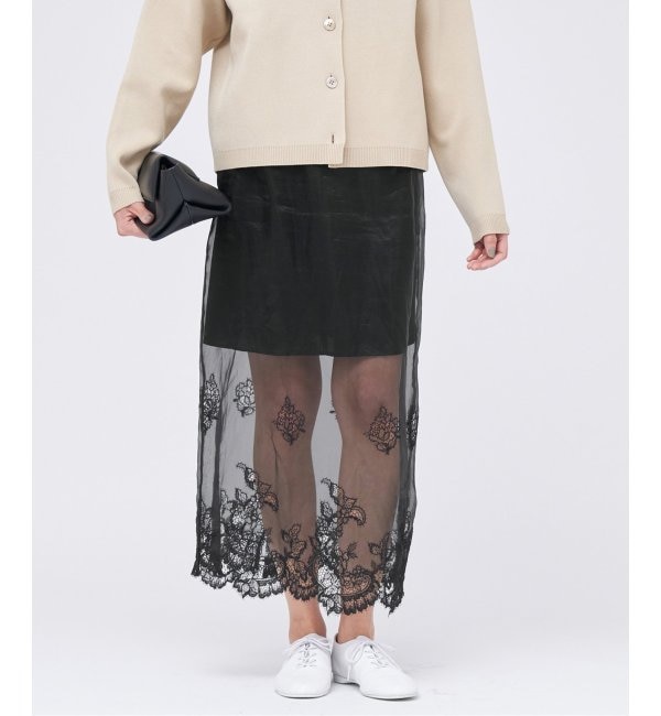 【イエナ/IENA】 【venit/ヴェニット】embroidery lace レース スカート