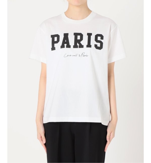 【注文】イエナ　ParisフォトTシャツ　ホワイト Tシャツ(半袖/袖なし)