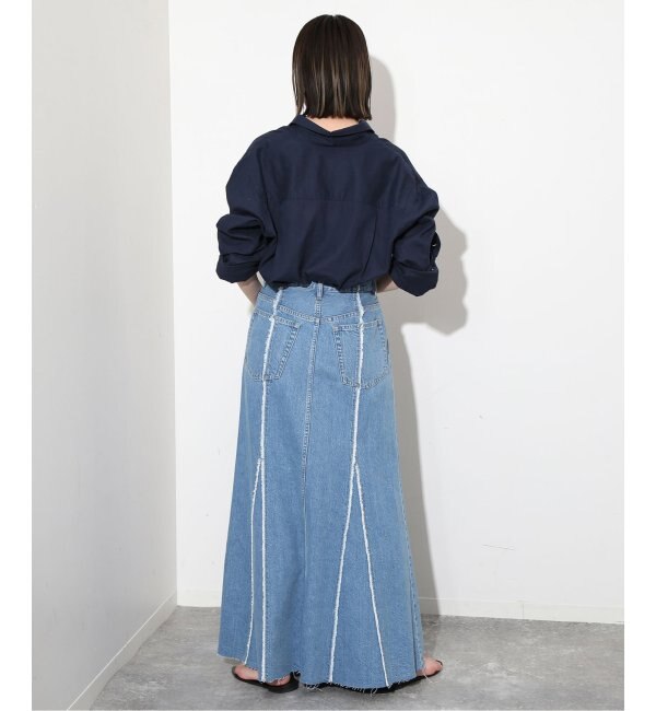 予約》LE DENIM リメイクシームフレアスカート|IENA(イエナ)の通販