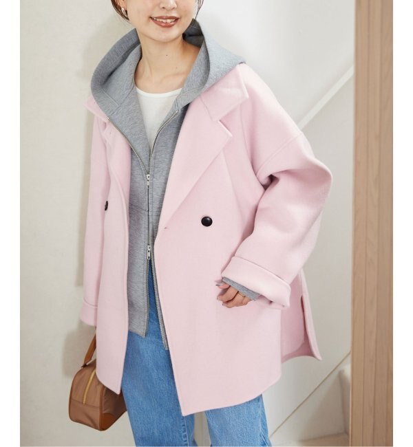 souple woolダブルフェイススタンドコート|IENA(イエナ)の通販｜アイルミネ