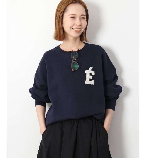 《WEB限定/追加》サガラ刺繍スウェットライクニット