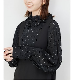 crinkle crinkle crinkle frill collar blouse CC-3025