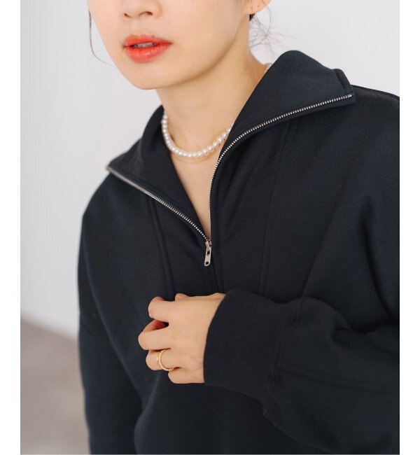 CURRENTAGE/カレンテージ 別注 2WAY SWEAT ハーフジップ CURRENTAGE/カレンテージ 別注 2WAY SWEAT ハーフジップ