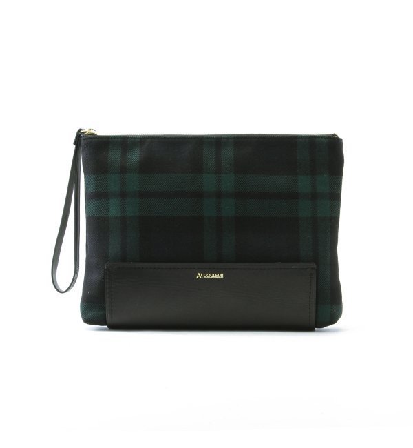 At.COULEUR BRUMAIRE ブリティッシュチェック クラッチBAG