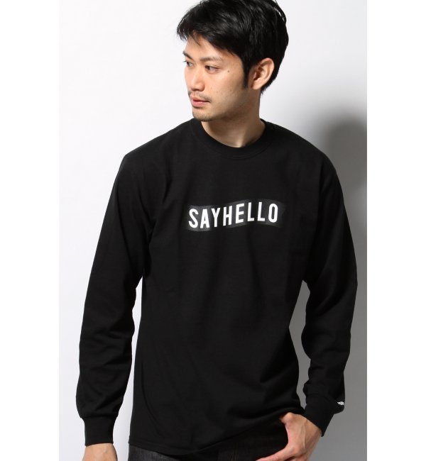 SAYHELLO L/S TEE BASIC LOGO