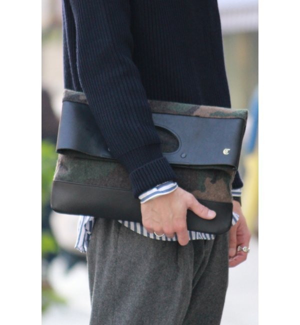 【予約】CLEDRAN EXメルトンカモフラ2WAYクラッチバック