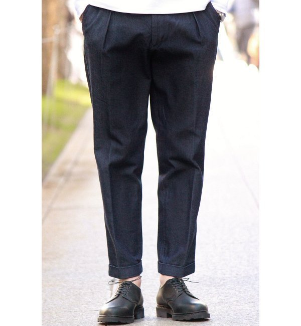 PRODUCT F レフトデニム 1タッククロップドパンツ