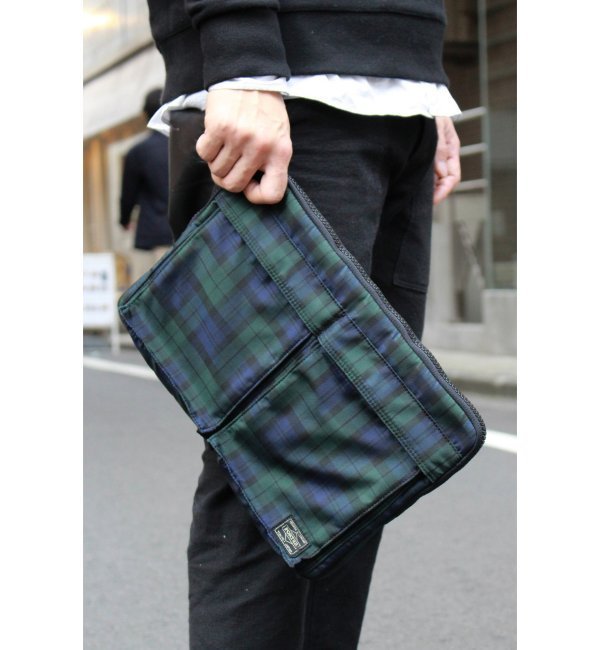 PORTER/ポーター×LOWERCASEブラックウォッチCLUTCH