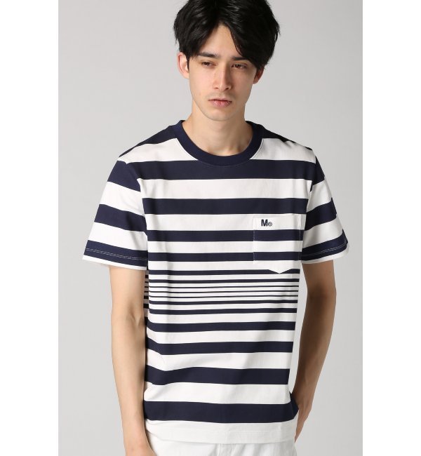 MARK MCNAIRY RANDOM BORDER POCKET TEE